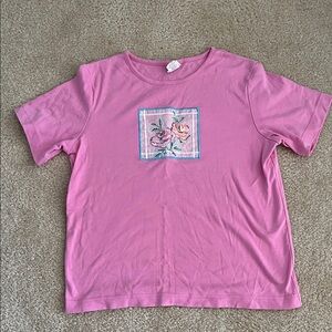 G.W. Pink Floral Women's T-Shirt Size M